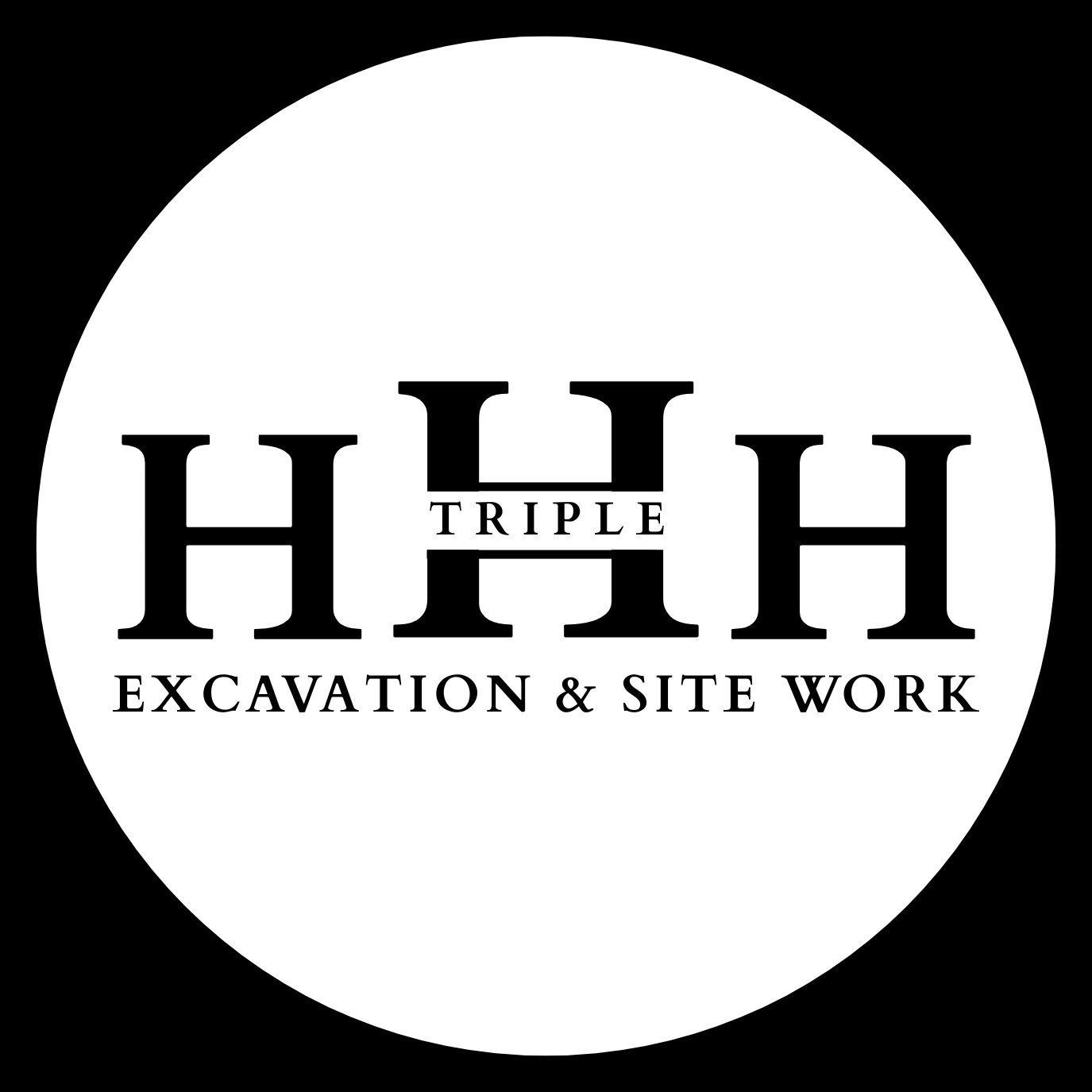Triple H Excavation Logo